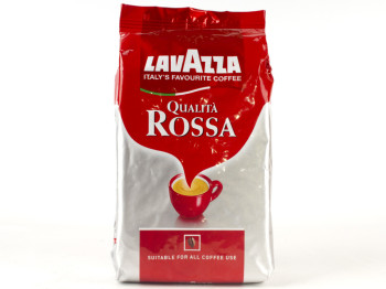 Кофе натуральный в зернах Lavazza "Qualita Rossa" 1000гр в брикете, Италия