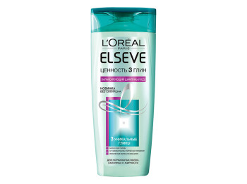 Шампунь LOreal Elseve "Ценность 3 глин" для волос склонных к жирности 400мл