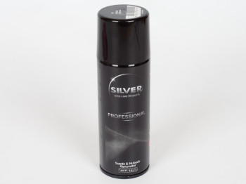 Спрей-краска восстанавливающая Silver PRO для нубука и замши (черный цвет) 200мл