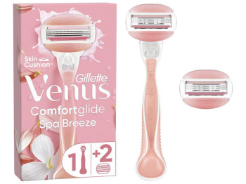 Бритва с 3 лезвиями Gillette Venus ComfortGlide Spa Breeze с 2 сменными кассетами