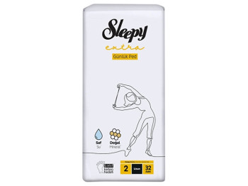 Прокладки ежедневные Sleepy Extra Long, 5капель, 32шт