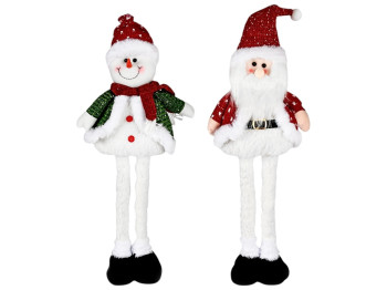 Фигура новогодняя Santa Snowman, 70см (ноги-телескоп)