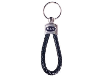 Брелок Kia, кожзам., плетёный