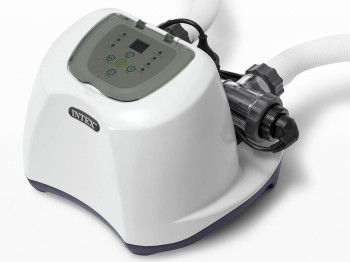 Хлоргенератор Intex QS1200 (26670), 12 г/ч, для бассейнов до 56800л, таймер, 125Вт, цвет серый