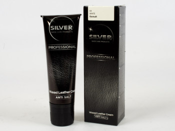 Крем-краска для обуви в тюбике Silver PRO (Белый цвет) 75мл