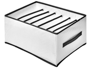 Коробка-органайзер для хранения белья, 7 отделений, 36х18х18см