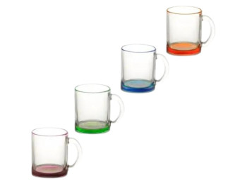 Чашка стеклянная Green Tea, 200мл, прозрачная (цена за 1шт)