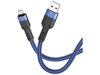 Кабель USB Hoco U110 Micro 1.2m Колір Синій