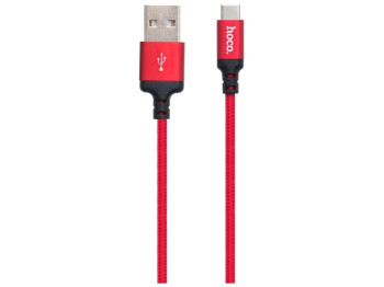 Кабель USB Hoco X14 Times Speed Type-C Колір Червоно-Чорний
