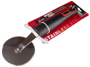 Нож-ролик для пиццы Black-Red нерж. сталь 21,5см, D6,5см