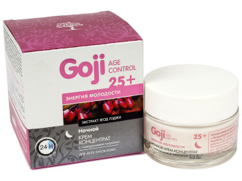 Крем нічний-концентрат з гіалуроновою кислотою 25+ Dr.Sante "Goji Age Control" 50мл