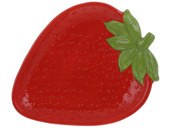 Тарелка Strawberry, 26х20,5х3см, цвет-красный