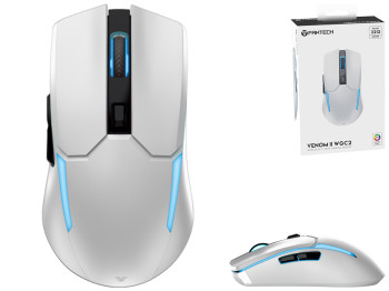 Беспроводная Мышь Игровая Fantech WGC2 Venom II Vibe Цвет Белый