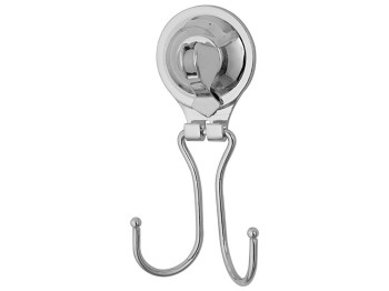 Вешалка вакуумная Maestro Rainbow 2 крючка 7,5х3,7х15,3см