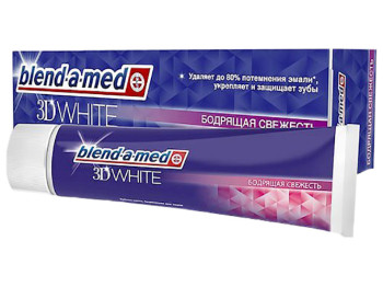 Зубна паста BLEND-A-MED 3D White Бадьора свіжість 100мл