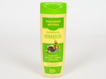Шампунь Iris "Народна аптека" "пивний" для жирного і нормального волосся 400мл