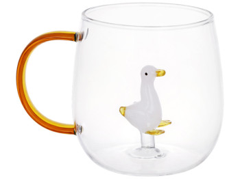 Кружка стеклянная с фигуркой внутри Goose, 400 мл