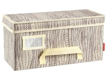 Коробка для одягу Fansy Home, 40x18x20см, вершкова, 03367