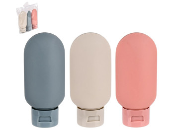 Набор дорожный для косметики, 60мл, 11см (цена за набор 3шт)