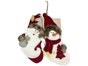 Новогодний носок для подарков, 45см