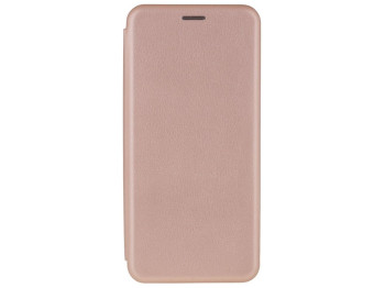 Чехол-книжка кожа для Xiaomi Poco M3 Pro Цвет Розово-Золотой
