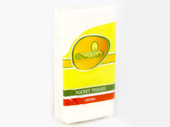 Хустки носові "Ecolo" Aroma білі двошарові ароматизовані 9шт