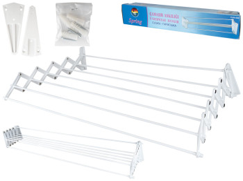 Сушилка для белья гармошка раздвижная настенная 80см