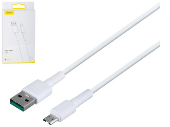 Кабель USB Baseus USB to Micro 4A 2m CAMSW-E, Колір Бiлий, 02