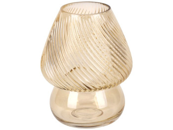 Ваза скляна Flow, 15×18см, колір янтарний