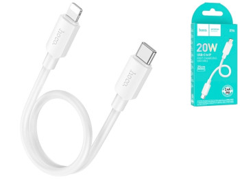 Кабель USB Hoco X96 Hyper PD20W Type-C to Lightning 0.25m, Цвет Белый