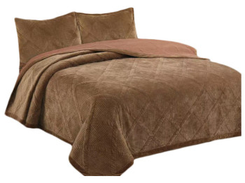 Покривало Soho VELUR Brown, 200x230см, 6900069923293