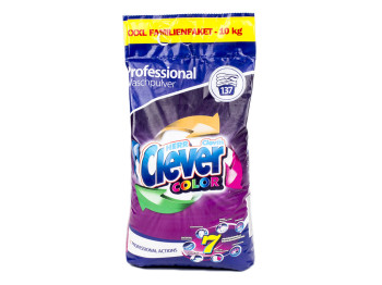 Стиральный порошок бесфосфатный Clever Color 10кг Польша