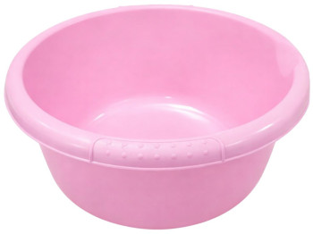 Таз круглый Консенсус, пластик, 5л, 27×15см, цвет розовый
