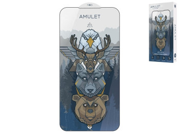 BOX 10 шт Защитное стекло Amulet 2.5D HD Antistatic for iPhone X/XS/11 Pro, Black