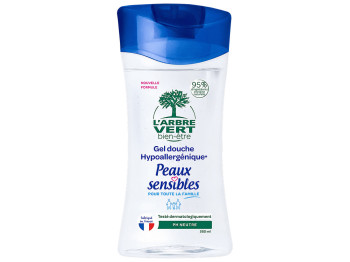 Гель для душа L’Arbre Vert Sensitive Skin, для чувствительной кожи, 260 мл
