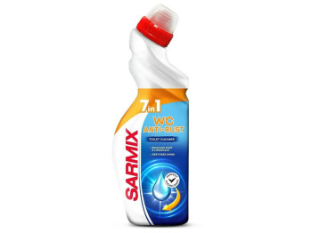 Гель для чистки унитаза Sarmix 7в1 против ржавчины, 750 мл