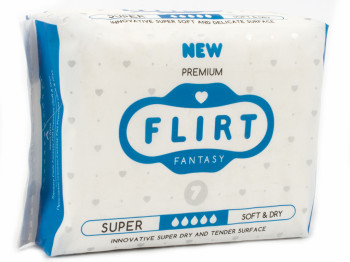 Прокладки для крит. дней Fantasy Flirt premium-soft&dry 5капель (цена за уп. 7шт) WKR07V