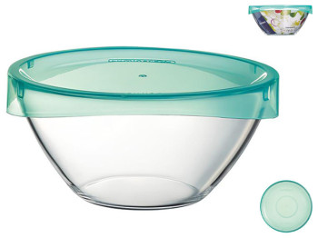 Контейнер круглый с крышкой Luminarc Keep'n Box, салатник, 23см, 2,6л