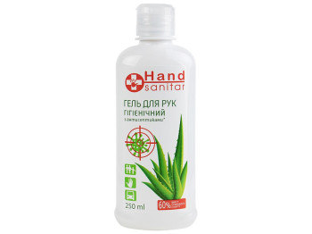 Гель для гигиены рук Hand Sanitar с антисептиками, 60% спирта 250мл