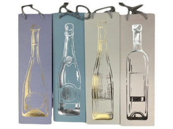 Пакет подарочный бумажный под бутылку Wine collection, 12x36x9см