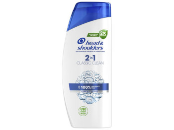 Шампунь та бальзам-ополіскувач проти лупи Head & Shoulders 2в1 Основний догляд, 625мл