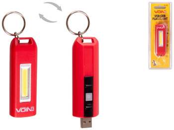 Фонарик-брелок VOIN VL-92, 0,5W-COB АКБ100mAh