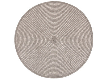 Салфетка сервировочная (плейсмат) Casual серая, D38см