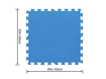 Мягкая модульная подстилка Пазл 50x50 см. Bestway 58220. Цена за упаковку 9 шт.