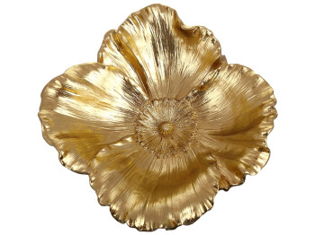 Декоративне блюдо Магнолія, 29x29x9см, колір - золото