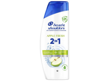 Шампунь Head & Shoulders 2 в 1 Яблучна свіжість, проти лупи, 400мл