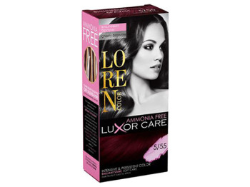 Краска-уход для волос LOREN COLOR LuXor Care Без аммиака Вишневый брауни 5/55