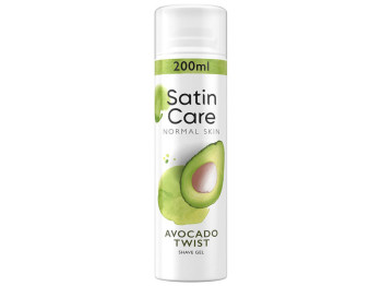 Гель для гоління для нормальної шкіри Gillette Satin Care Avocado Twist, 200 мл