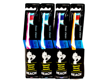 Зубна щітка Reach "Floss Clean" середня жорсткість