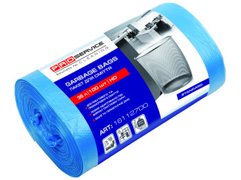 Пакеты для мусора PRO service Standard синие 35л 100шт 16112700